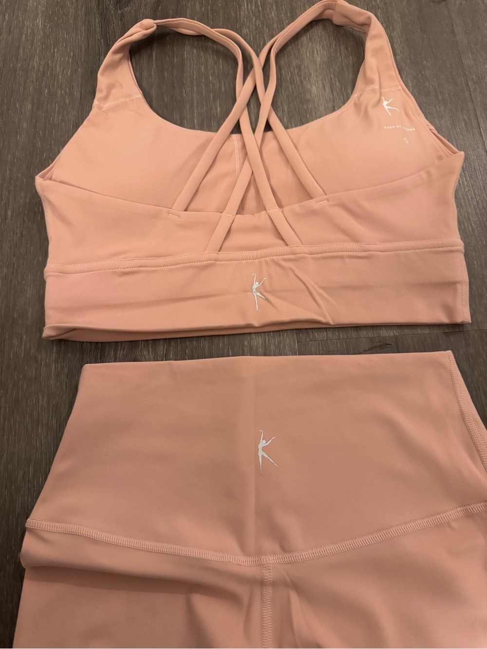 Dusty Pink Athletic Set - Sports Bra & Leggings - Picture 4 of 4